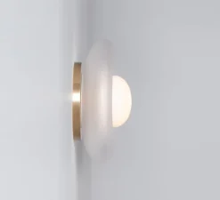 Plafonnier & Spot|Applique*SkLO Studio Applique ou plafonnier, Pillow Small, , L16cm, H19,5cm - Transparent dépoli, blanc