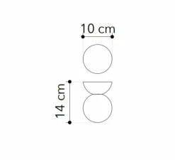 Enfants|Plafonnier & Spot*Nedgis Applique ou plafonnier plâtre, Vertbois, prêt à peindre, Suzanne, , Ø10cm, H14cm - blanc