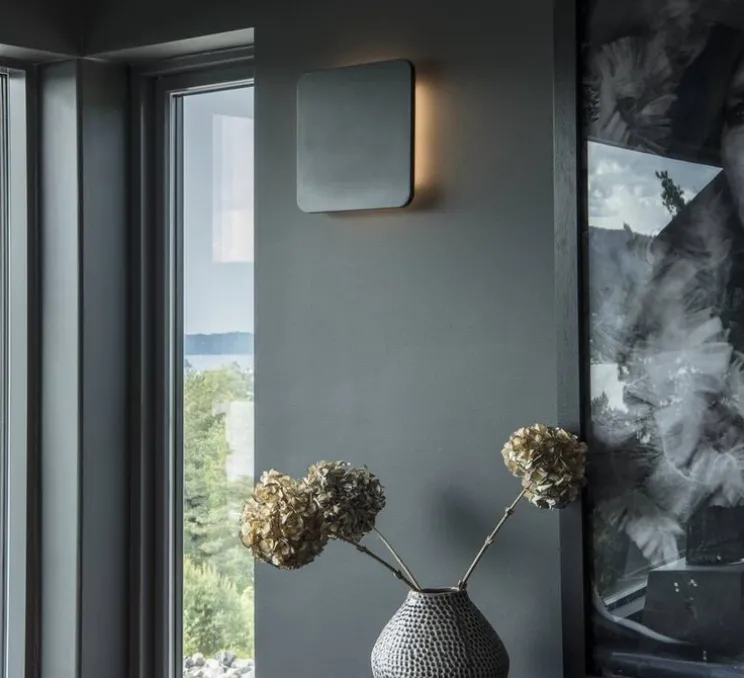 Applique ou plafonnier, Plastra square, prêt à peindre, blanc, LED, 3000K, 650 lm, L30cm, H30cm - SLV