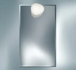 Plafonnier & Spot|Applique*Foscarini Applique ou plafonnier pour miroir, Gregg Piccola, blanc, IP44, L13cm, H12cm - miroir, blanc