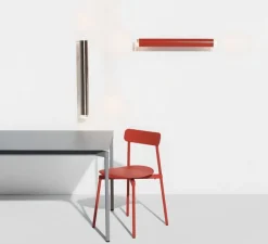Plafonnier & Spot|Applique*Petite Friture Applique ou plafonnier, Pyl, grande, , IP44, LED, dim, 2700K, 1920 lm, L8cm, H75cm - acier