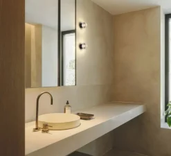 Applique|Plafonnier & Spot*Marset Applique ou plafonnier, Roc mini, , IP65, LED, 2700K, 291lm, Ø8,5cm - transparent et noir