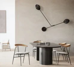 Plafonnier & Spot|Applique*Gubi Applique ou plafonnier, Satellite, , L166cm, H119cm - noir mat