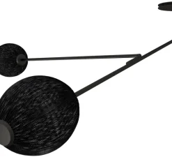 Plafonnier & Spot|Applique*Gubi Applique ou plafonnier, Satellite, , L166cm, H119cm - noir mat