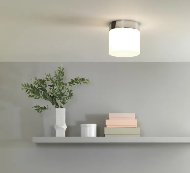 Applique ou plafonnier, Sabina, Chrome Poli, IP44, Ø17cm, H17cm - ASTRO LIGHTING