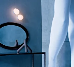 Plafonnier & Spot|Applique*Foscarini Applique ou plafonnier, salle de bain, Gregg Piccola, , IP44, L13cm, H12cm - classe II, blanc