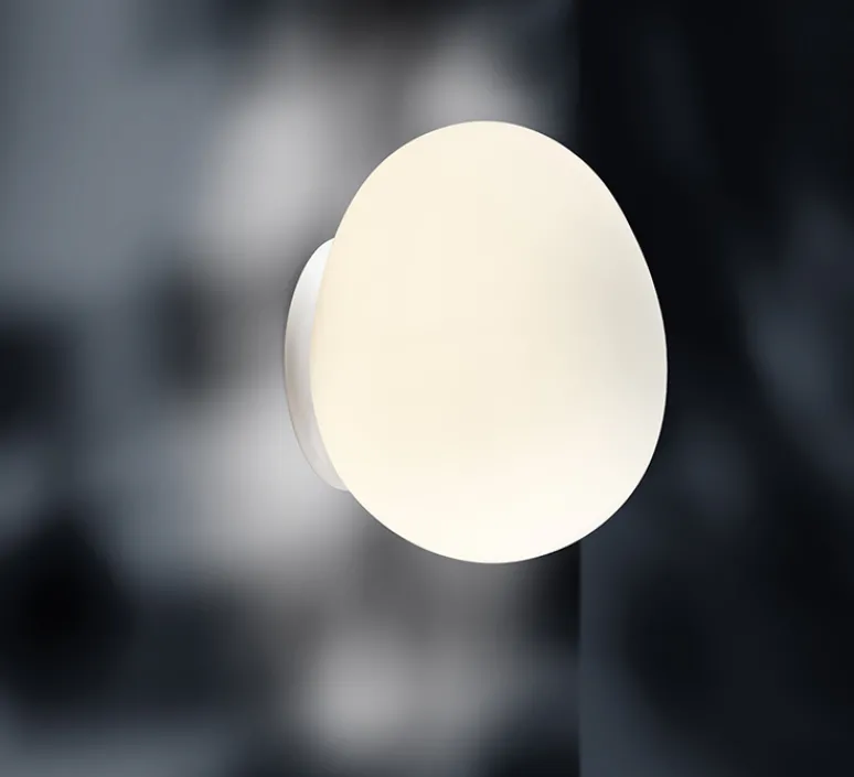 Plafonnier & Spot|Applique*Foscarini Applique ou plafonnier, salle de bain, Gregg Piccola, , IP44, L13cm, H12cm - classe II, blanc