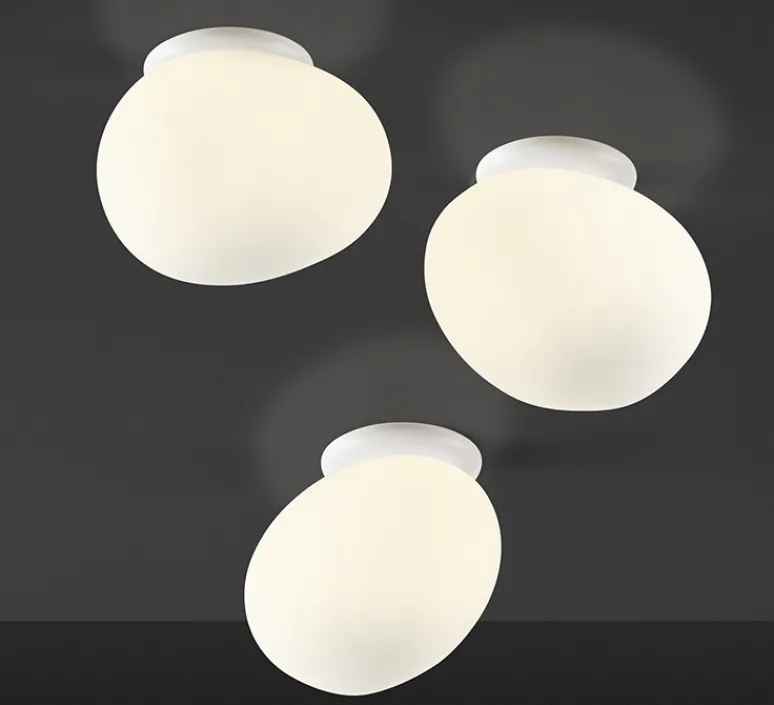 Plafonnier & Spot|Applique*Foscarini Applique ou plafonnier, salle de bain, Gregg Piccola, , IP44, L13cm, H12cm - classe II, blanc