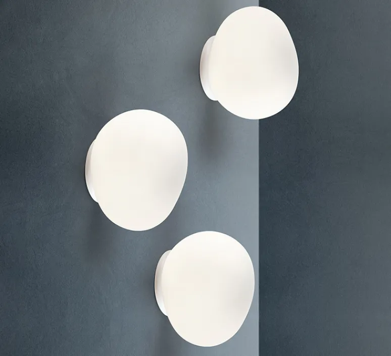 Plafonnier & Spot|Applique*Foscarini Applique ou plafonnier, salle de bain, Gregg Piccola, , IP44, L13cm, H12cm - classe II, blanc