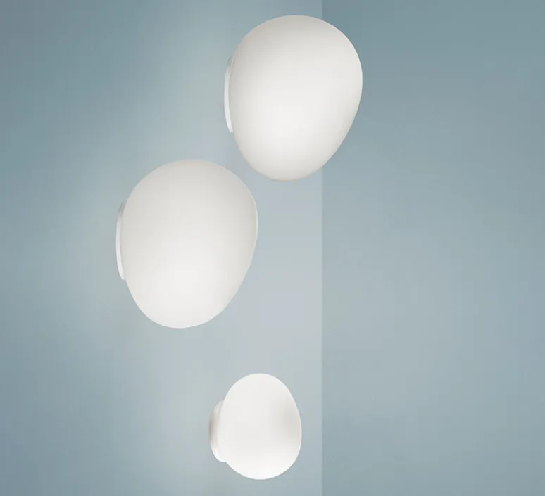 Plafonnier & Spot|Applique*Foscarini Applique ou plafonnier, salle de bain, Gregg Piccola, , IP44, L13cm, H12cm - classe II, blanc