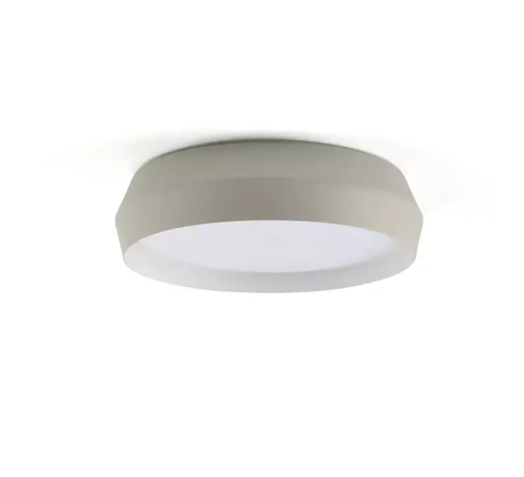 Applique ou plafonnier, Shoku 350, gris, LED, dim, 2700K, lm, Ø35cm, H9,3cm - Faro
