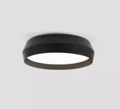 Plafonnier & Spot|Applique*Faro Applique ou plafonnier, Shoku 350, , LED, dim, 2700K, lm, Ø35cm, H9,3cm - noir