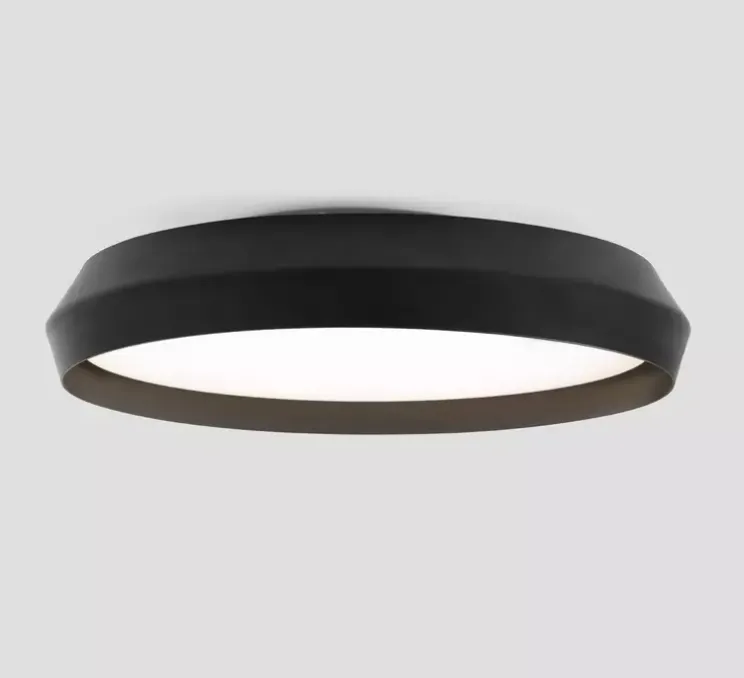 Applique ou plafonnier, Shoku 600, noir, LED, dim, 2700K, lm, Ø60cm, H9,3cm - Faro