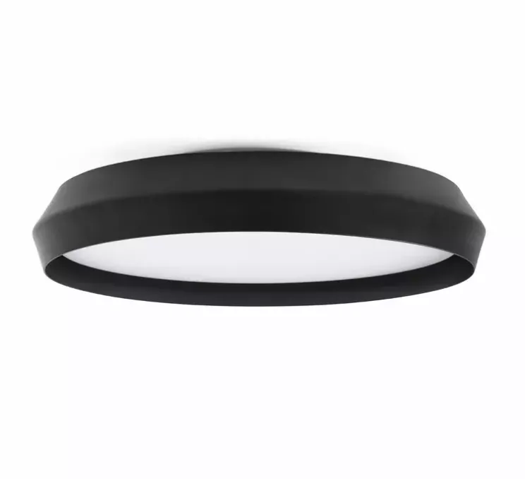 Applique ou plafonnier, Shoku 600, noir, LED, dim, 2700K, lm, Ø60cm, H9,3cm - Faro