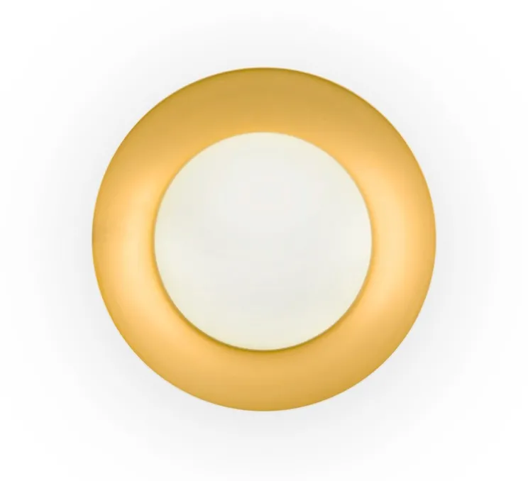 Applique ou plafonnier, Side 390, noir et or, 3000K, 736lm, Ø39cm, H11cm - Faro