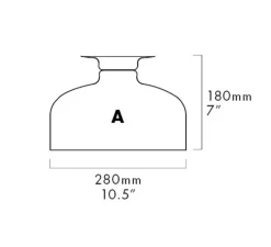 Plafonnier & Spot|Applique*A-N-D Applique ou plafonnier, Spotlight Volumes, A, , Ø28cm, P18cm - gris avocat