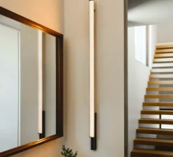 Applique ou plafonnier, Spa 5993, noir, IP44, LED, dim Dali, 2700K, 1560 lm, L132cm, P6,6cm - Vibia