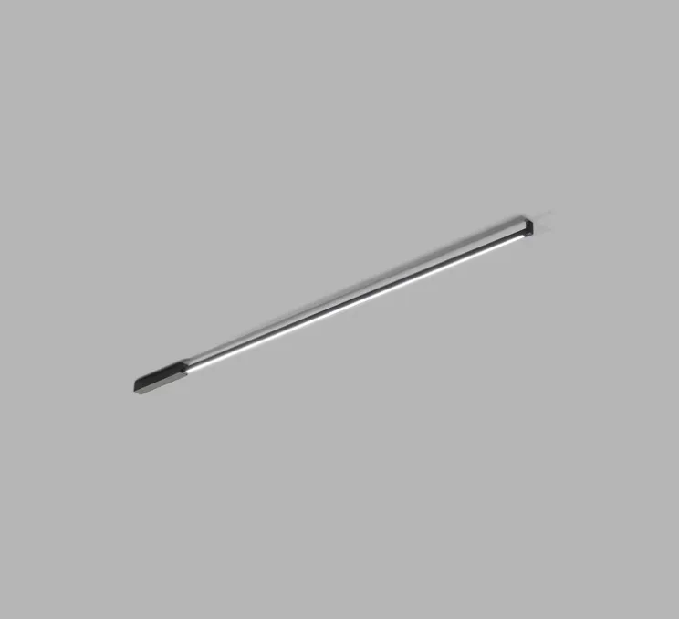 Applique ou plafonnier, Stripe, noir, LED, 2700K, 3300lm, L200cm, H60cm - Light Point