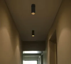 Plafonnier & Spot|Applique*Faro Applique ou plafonnier, Stan LED, , orientable, LED, 2700k, 1200lm, Ø6cm, H15cm - noir