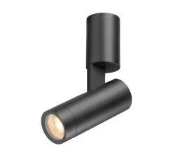 Applique ou plafonnier, S-Tube, noir, IP65, L6cm, H16cm - SLV