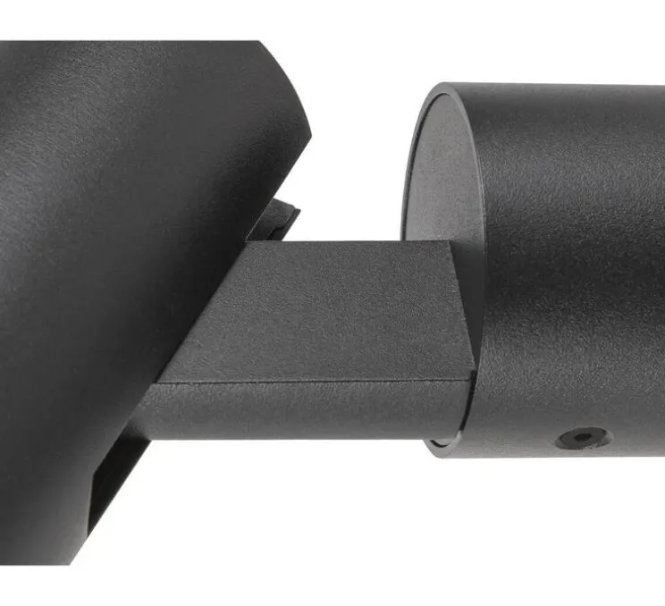 Applique ou plafonnier, S-Tube, noir, IP65, L6cm, H16cm - SLV