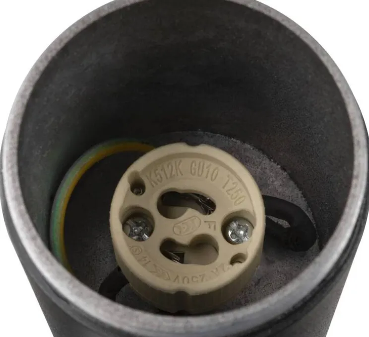 Applique ou plafonnier, S-Tube, noir, IP65, L6cm, H16cm - SLV