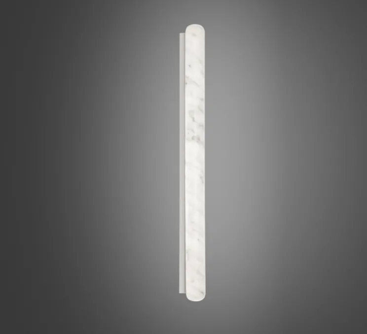 Applique ou plafonnier, Stiletto Shard, Marbre blanc, LED, dim, 4000K, lm, L6cm, H80cm - Slide