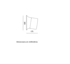 Plafonnier & Spot|Applique*Toscot Applique ou plafonnier, Swinger 1201, , IP44, Ø20,5cm, H17,5cm - Melon