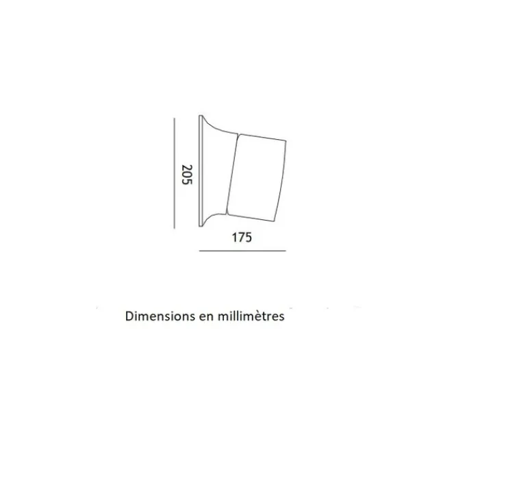 Plafonnier & Spot|Applique*Toscot Applique ou plafonnier, Swinger 1201, , IP44, Ø20,5cm, H17,5cm - Melon