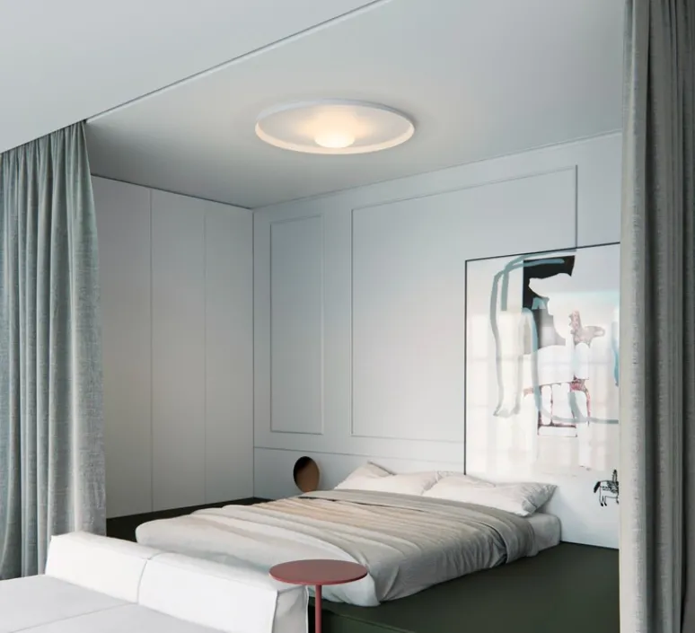 Plafonnier & Spot|Applique*Vibia Applique ou plafonnier, Top 1170, , LED, 3500K, 4244lm, Ø90cm, P11,5cm - blanc