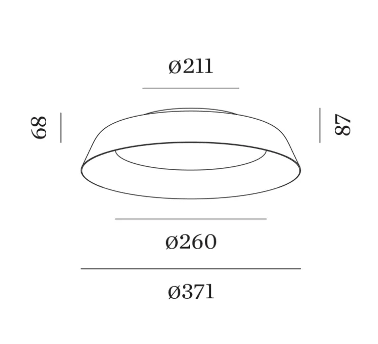 Applique ou plafonnier, Towna 2.0, noir et or, IP44, LED, 2700K, 1090lm, Ø37,1cm, H8,7cm - Wever&Ducré
