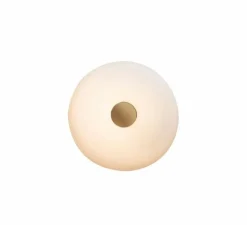 Plafonnier & Spot|Applique*Fontana Arte Applique ou plafonnier, Tropico Media, , dim, LED, 3000K, 3000lm, Ø36cm, H9,6cm - blanc, or glossy