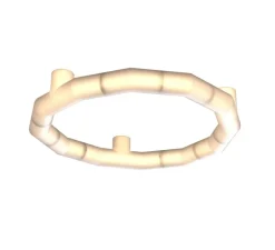 Plafonnier & Spot|Applique*Tooy Applique ou plafonnier, Tratti 566.73, , IP40, LED, dim, 2700K, 1950 lm, Ø50,2cm, H8,4cm - nylon naturel, nickel opaque