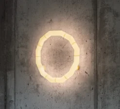 Plafonnier & Spot|Applique*Tooy Applique ou plafonnier, Tratti 566.73, , IP40, LED, dim, 2700K, 1950 lm, Ø50,2cm, H8,4cm - nylon naturel, nickel opaque