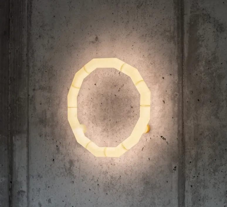 Plafonnier & Spot|Applique*Tooy Applique ou plafonnier, Tratti 566.73, , IP40, LED, dim, 2700K, 1950 lm, Ø50,2cm, H8,4cm - nylon naturel, nickel opaque