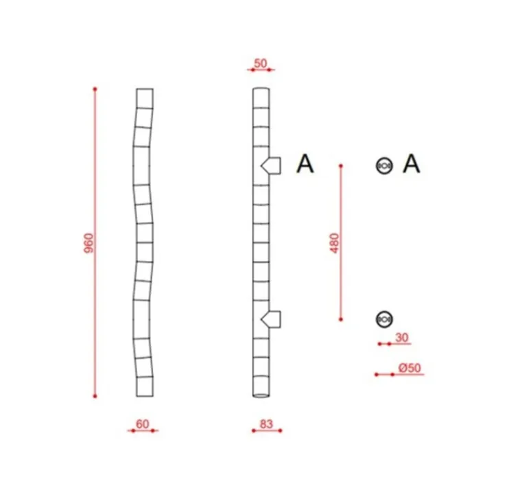 Plafonnier & Spot|Applique*Tooy Applique ou plafonnier, Tratti 566.42, , IP40, LED, dim, 2700K, 950 lm, L6cm, H96cm - nylon naturel, nickel opaque