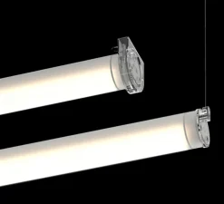 Applique ou plafonnier, Tubo Dali, givré, IP67,LED, 3000K, 3480lm, L175,2cm, H5cm - O/M Light