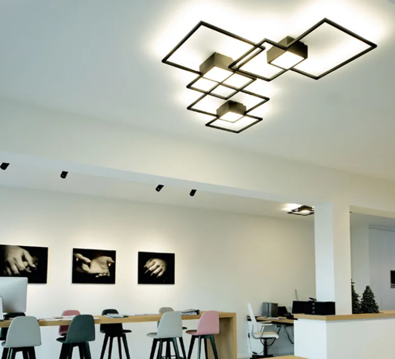 Plafonnier & Spot|Applique*Wever&Ducré Applique ou plafonnier, Venn 2.0, , LED, dim, 3000K, 580/3140 lm, L72,4cm, H9cm - variable coupure de phase, noir