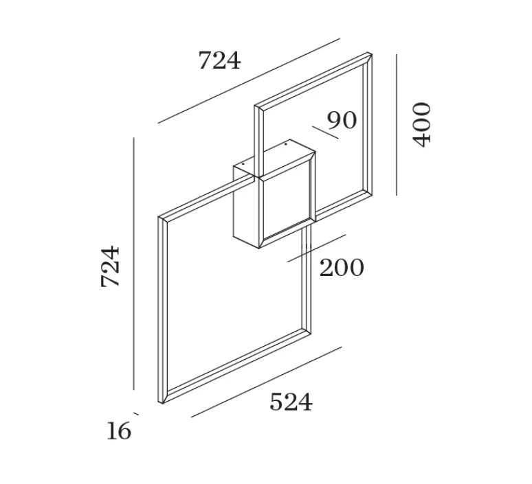 Plafonnier & Spot|Applique*Wever&Ducré Applique ou plafonnier, Venn 2.0, , LED, dim, 3000K, 580/3140 lm, L72,4cm, H9cm - variable coupure de phase, noir