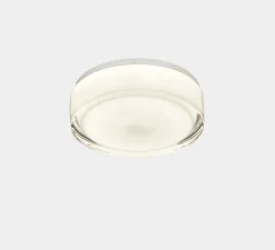 Applique ou plafonnier, Vetro, blanc, IP44, LED, 3000k, 1250 lm, Ø25,1cm, H9,5cm - LEDs C4