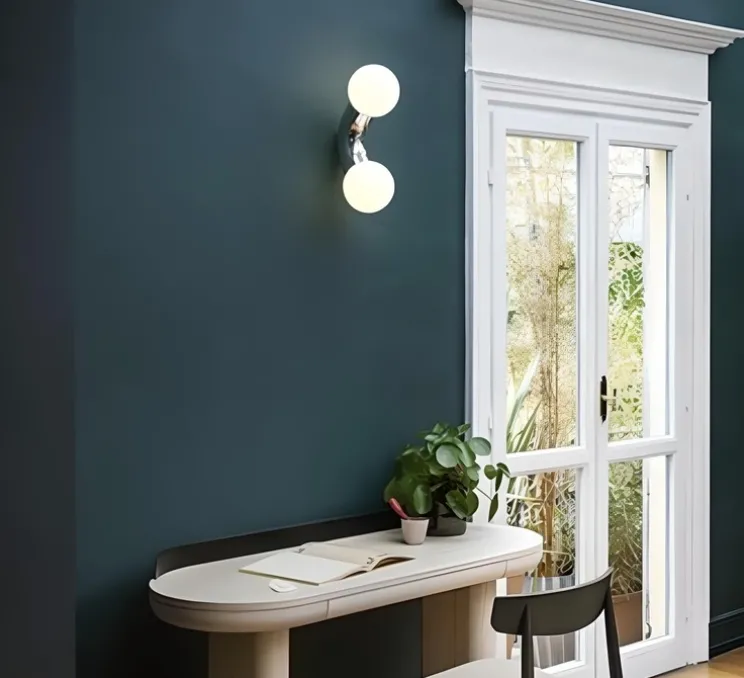 Applique ou plafonnier, Vine celling wall, chrome, LED, 3000K, lm, L15cm, H42cm - A-N-D