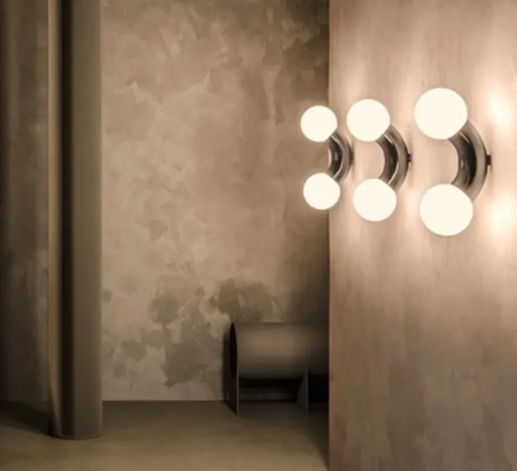 Applique ou plafonnier, Vine celling wall, chrome, LED, 3000K, lm, L15cm, H42cm - A-N-D