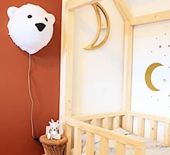 Applique Ours, Veilleuse Björn Medium, blanc, Ø18cm, H34cm - FLOW AMSTERDAM