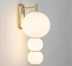Suspension*Formagenda Applique, Pearls , C, , LED, 2700K, 1200lm, L22cm, H40cm - blanc, or