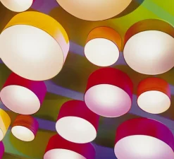 Applique|Plafonnier & Spot*LZF Applique, plafonnier, GEA 20 A, , LED, Ø20cm, H10cm - hêtre naturel