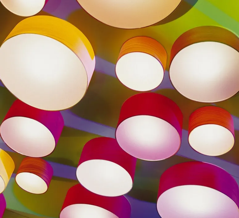 Applique|Plafonnier & Spot*LZF Applique, plafonnier, GEA 20 A, , LED, Ø20cm, H10cm - hêtre naturel