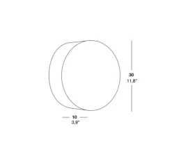 Plafonnier & Spot*LZF Applique, plafonnier, GEA 30 A, , LED, Ø30cm, H10cm - jaune