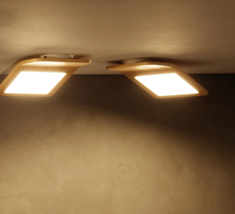 Plafonnier & Spot*Tunto applique, Plafonnier LED, Butterfly, 02, , 3000K, L23cm - chêne