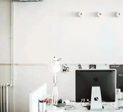 Applique, plafonnier, salle de bain, Light.o.017, blanc, IP55, Ø10cm, H8cm - Zangra