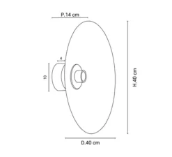 Applique*Market Set Applique, plafonnier, Sonia Laudet D40 , malachite , Ø40cm, H40cm - sable